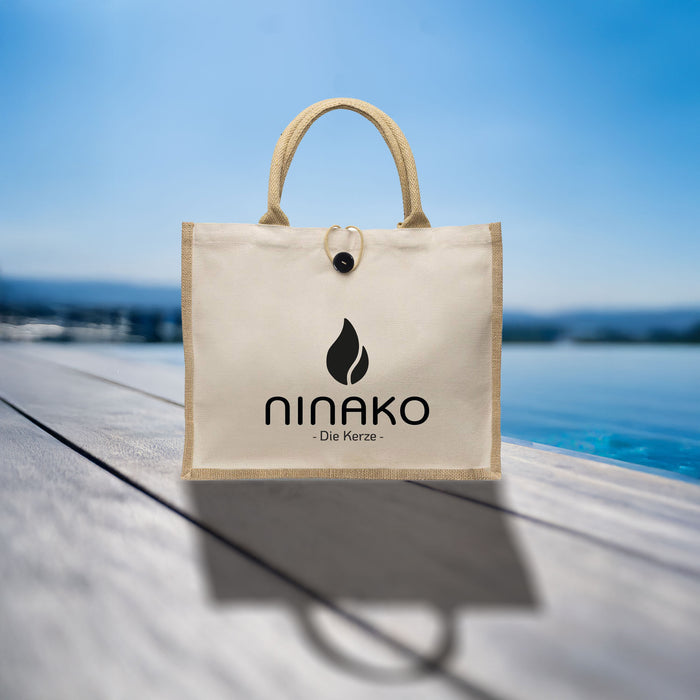 Strandtasche - 100% Jute
